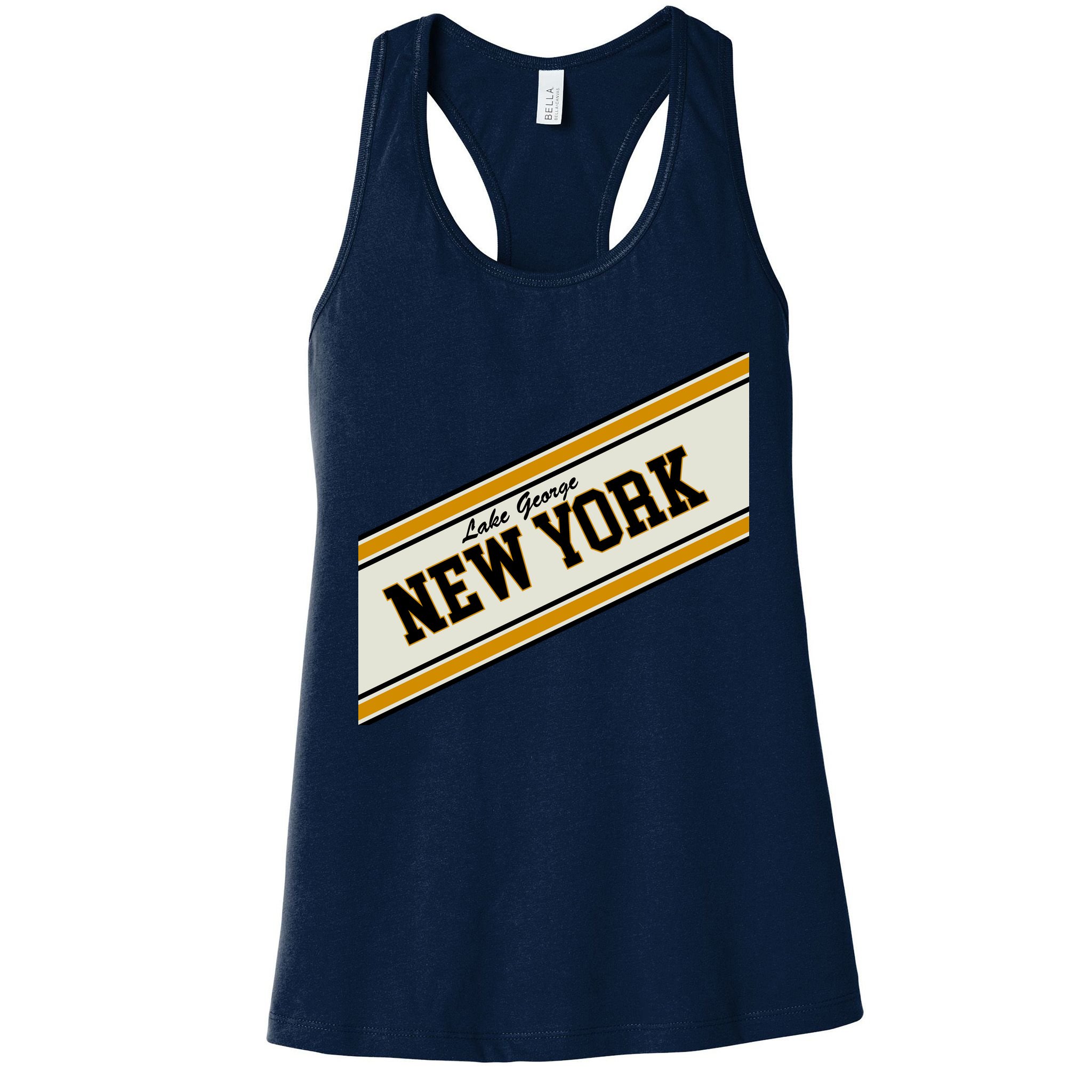 Lake George New York Varsity Logo Womens Tank Top