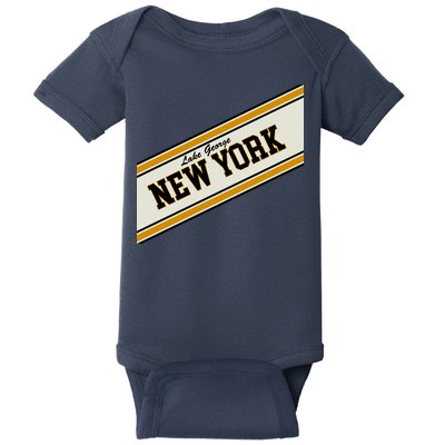 Lake George New York Varsity Logo Baby Bodysuit