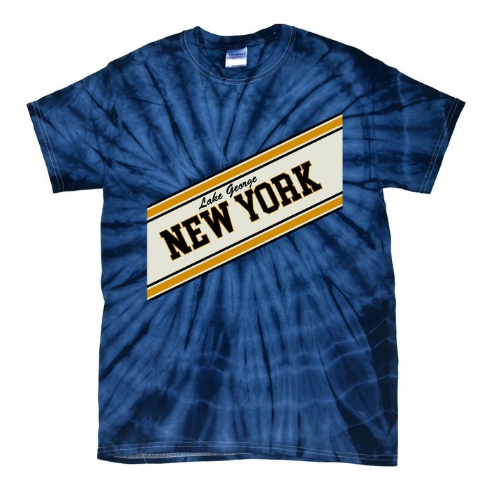 Lake George New York Varsity Logo Tie-Dye T-Shirt