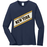 Lake George New York Varsity Logo Ladies Long Sleeve Shirt