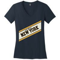 Lake George New York Varsity Logo Women's V-Neck T-Shirt