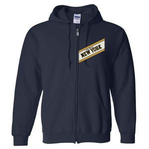 Lake George New York Varsity Logo Full Zip Hoodie