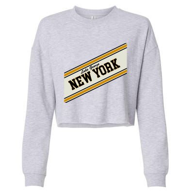 Lake George New York Varsity Logo Cropped Pullover Crew