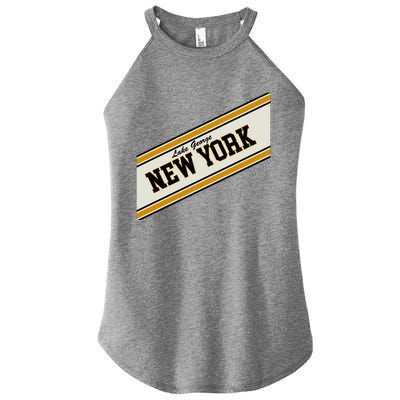 Lake George New York Varsity Logo Women's Perfect Tri Rocker Tank