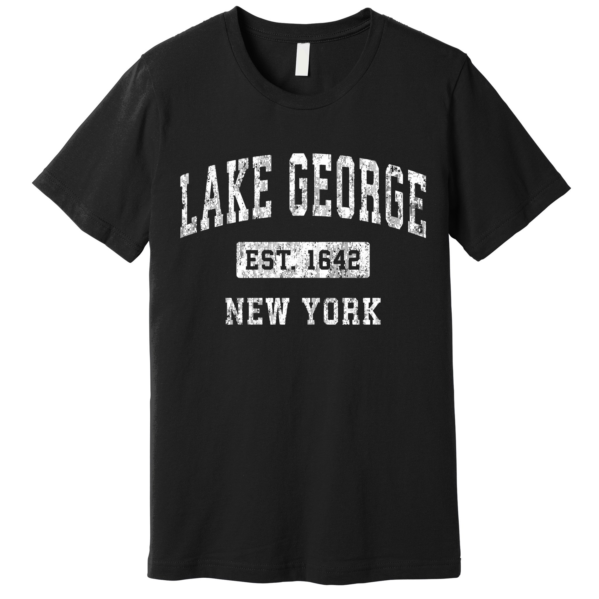Lake George New York Ny Vintage Established Sports Premium T-Shirt