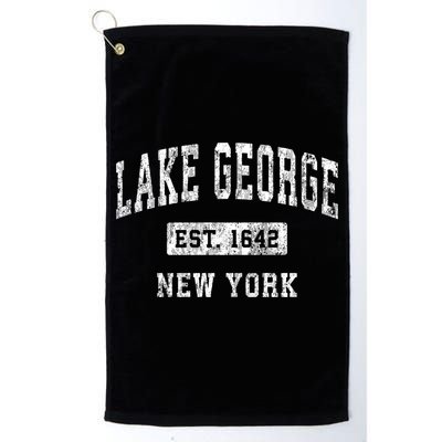 Lake George New York Ny Vintage Established Sports Golf Towel