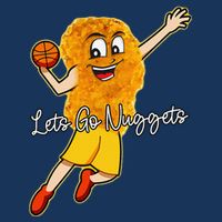 Lets Go Nuggets Chicken Nugget Basketball Player T-Shirt