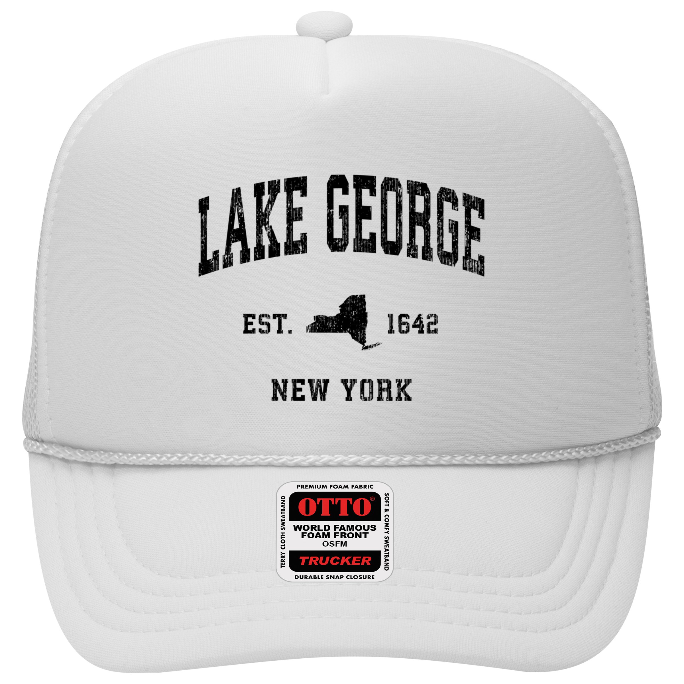 Lake George New York Ny Vintage Established Athletic Sports Design Hat