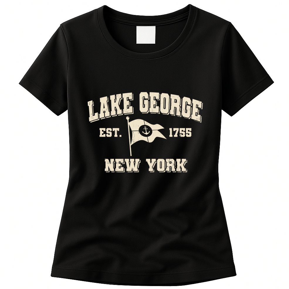 Lake George New York Est. 1755 Womens T-Shirt