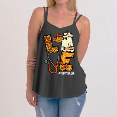 Leopard Ghost Nurse Halloween Costume Fall Women's Strappy Tank