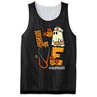 Leopard Ghost Nurse Halloween Outfit Autumn Mesh Reversible Basketball Jersey Tank