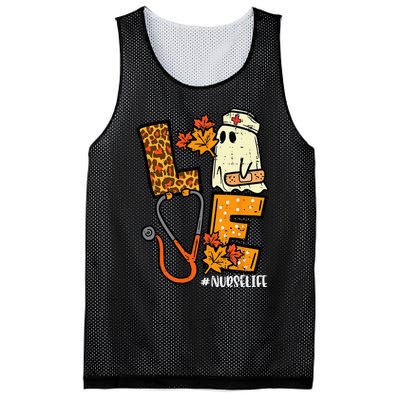 Leopard Ghost Nurse Halloween Outfit Autumn Mesh Reversible Basketball Jersey Tank