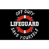 Life Guard Off Duty Lifeguard Save Yourself Bumper Sticker