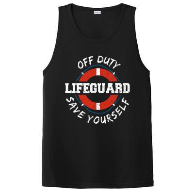 Life Guard Off Duty Lifeguard Save Yourself PosiCharge Competitor Tank