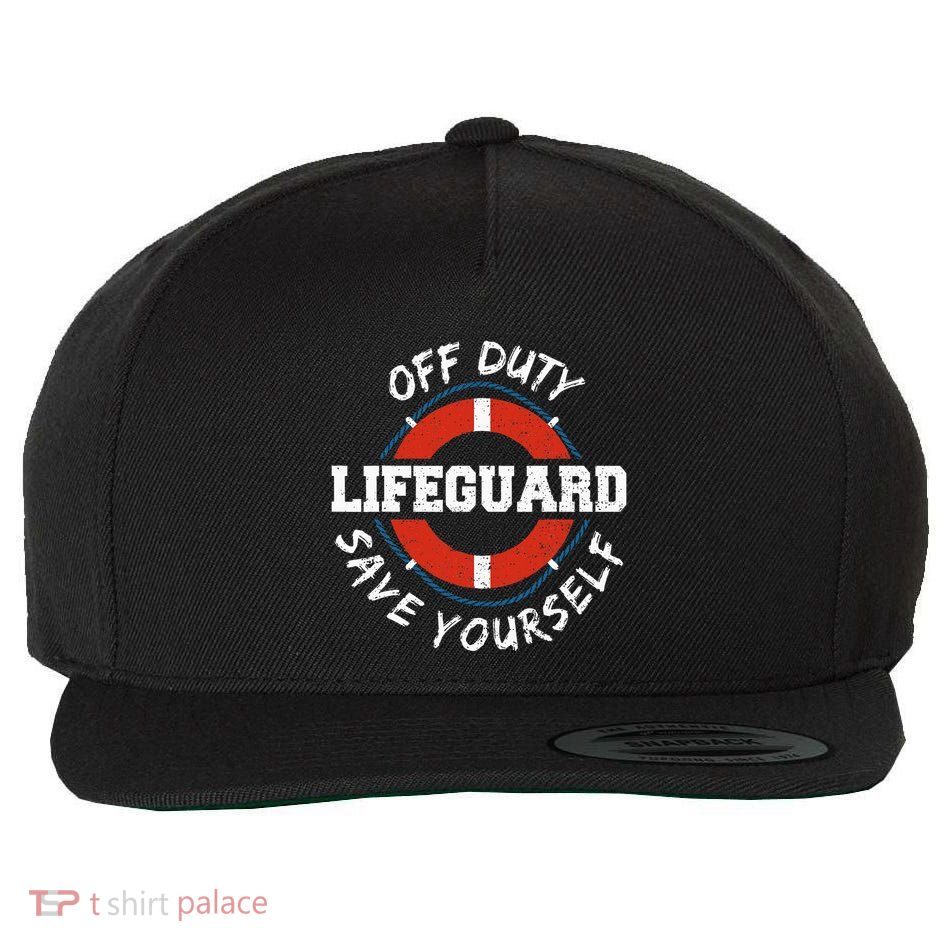 Life Guard Off Duty Lifeguard Save Yourself Wool Snapback Cap