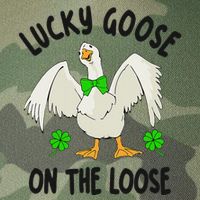 Lucky Goose On Duck The Loose St Patricks Day Lucky Shamrock Legacy Tie Dye Trucker Hat