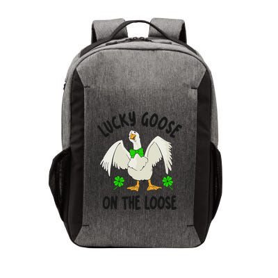 Lucky Goose On Duck The Loose St Patricks Day Lucky Shamrock Vector Backpack
