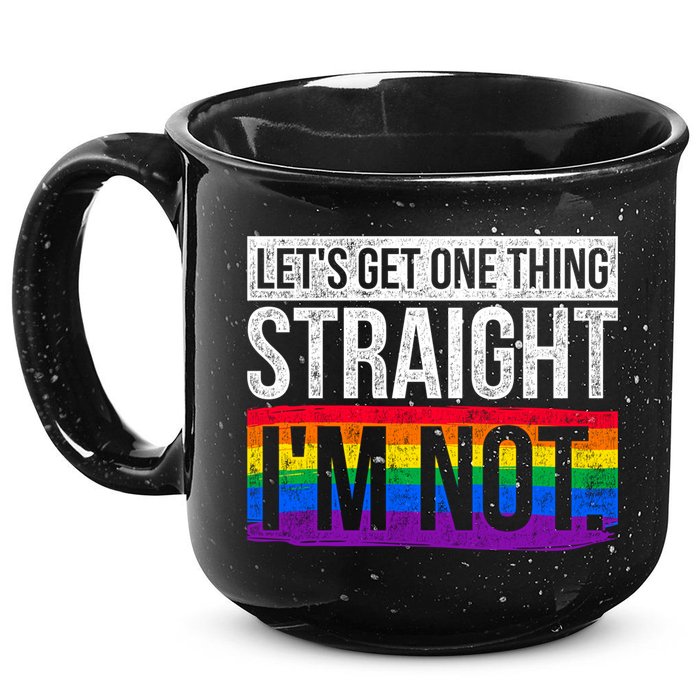 Lets Get One Thing Straight Im Not Lgbt Funny Gift 15oz Campfire Ceramic Mug