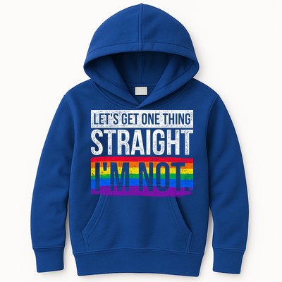 Lets Get One Thing Straight Im Not Lgbt Funny Gift Kids Hoodie