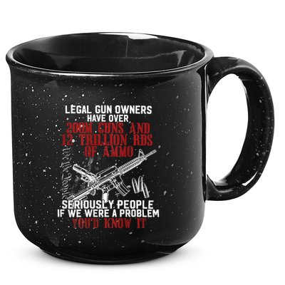 Legal Gun Owners Have Over 200m Guns 15oz Campfire Ceramic Mug