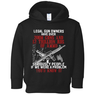Legal Gun Owners Have Over 200m Guns Toddler Hoodie