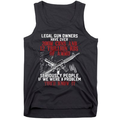 Legal Gun Owners Have Over 200m Guns Tank Top