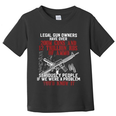Legal Gun Owners Have Over 200m Guns Toddler T-Shirt