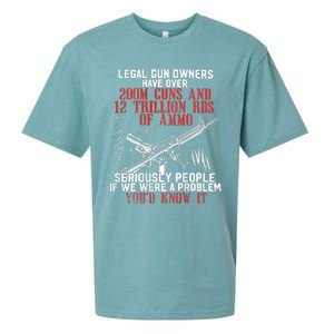 Legal Gun Owners Have Over 200m Guns Sueded Cloud Jersey T-Shirt