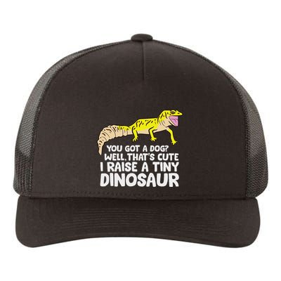 Leopard Gecko Owner I Raise A Tiny Leopard Gecko Yupoong Adult 5-Panel Trucker Hat