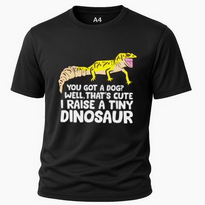 Leopard Gecko Owner I Raise A Tiny Leopard Gecko Performance Shirt