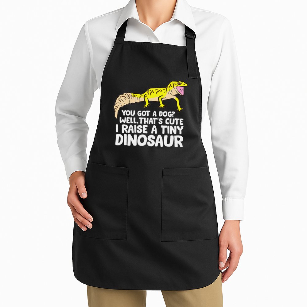 Leopard Gecko Owner I Raise A Tiny Leopard Gecko Apron
