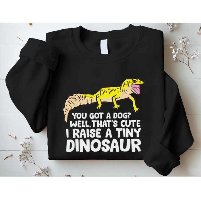 Leopard Gecko Owner I Raise A Tiny Leopard Gecko Sweatshirt