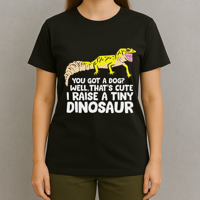 Leopard Gecko Owner I Raise A Tiny Leopard Gecko T-Shirt