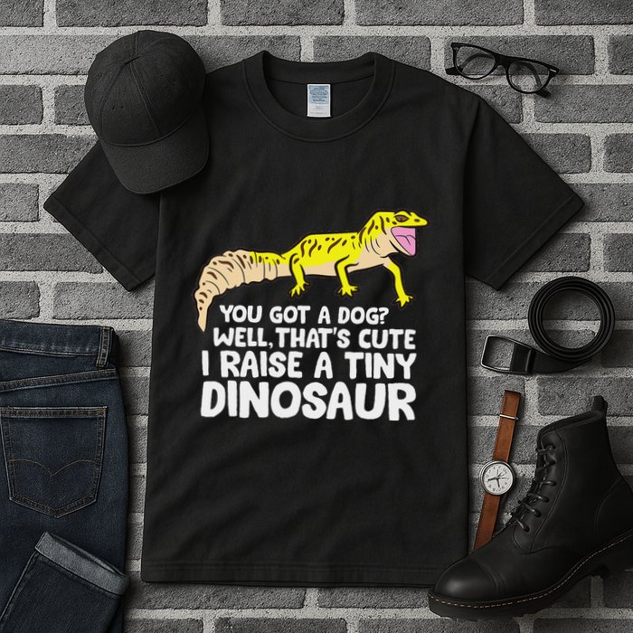 Leopard Gecko Owner I Raise A Tiny Leopard Gecko Tall T-Shirt