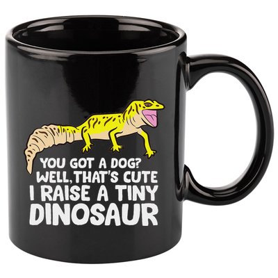 Leopard Gecko Owner I Raise A Tiny Leopard Gecko 11oz C Handle Ceramic Mug