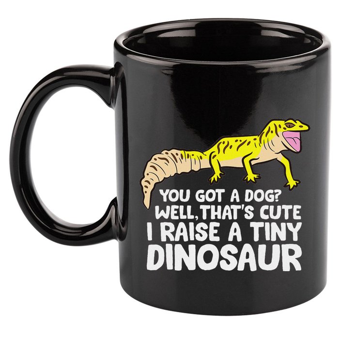 Leopard Gecko Owner I Raise A Tiny Leopard Gecko 11oz C Handle Ceramic Mug