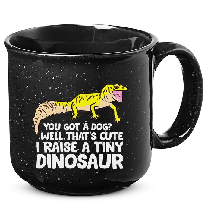 Leopard Gecko Owner I Raise A Tiny Leopard Gecko 15oz Campfire Ceramic Mug