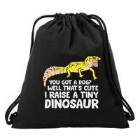 Leopard Gecko Owner I Raise A Tiny Leopard Gecko Drawstring Bag