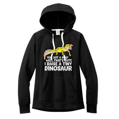 Leopard Gecko Owner I Raise A Tiny Leopard Gecko Women's Fleece Hoodie