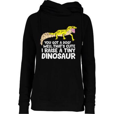 Leopard Gecko Owner I Raise A Tiny Leopard Gecko Womens Funnel Neck Pullover Hood