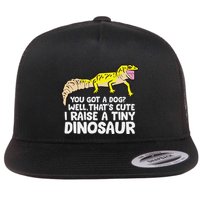 Leopard Gecko Owner I Raise A Tiny Leopard Gecko Flatbill Hat