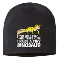 Leopard Gecko Owner I Raise A Tiny Leopard Gecko Sustainable Beanie