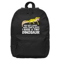 Leopard Gecko Owner I Raise A Tiny Leopard Gecko 16 in Basic Backpack