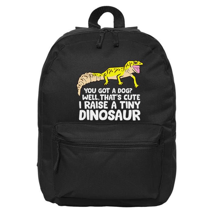 Leopard Gecko Owner I Raise A Tiny Leopard Gecko 16 in Basic Backpack