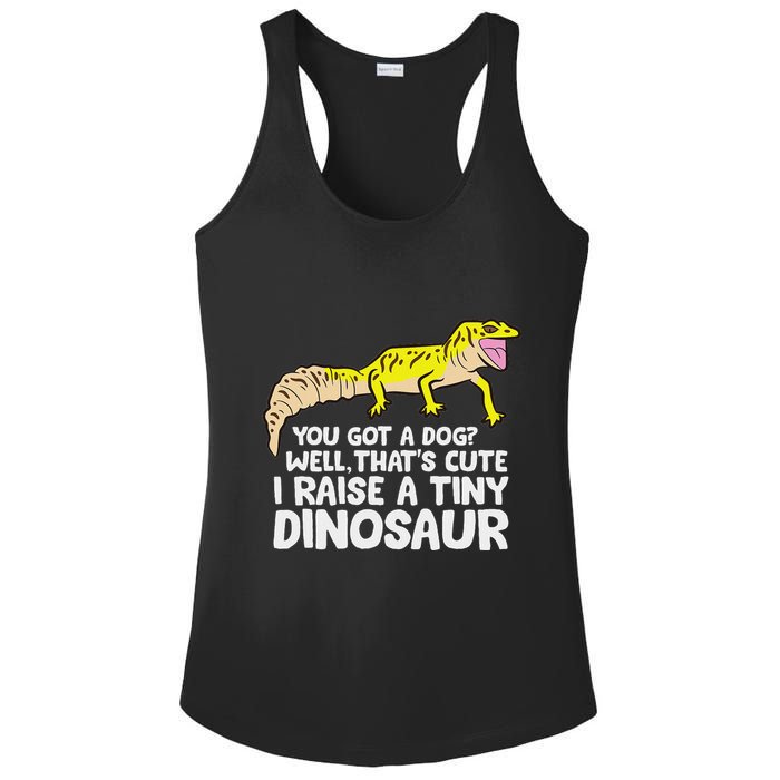 Leopard Gecko Owner I Raise A Tiny Leopard Gecko Ladies PosiCharge Competitor Racerback Tank