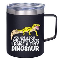 Leopard Gecko Owner I Raise A Tiny Leopard Gecko 12oz Stainless Steel Coffee Mug