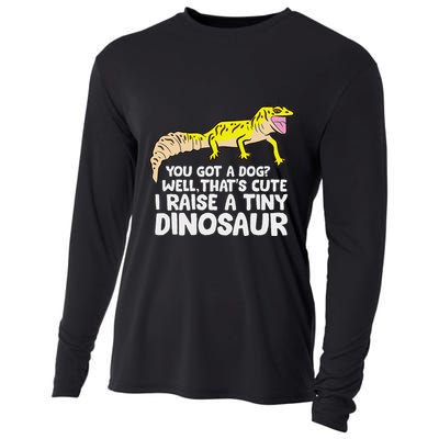 Leopard Gecko Owner I Raise A Tiny Leopard Gecko Cooling Performance Long Sleeve Crew