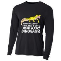 Leopard Gecko Owner I Raise A Tiny Leopard Gecko Cooling Performance Long Sleeve Crew