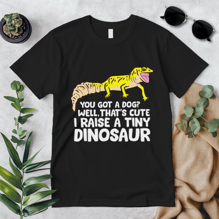 Leopard Gecko Owner I Raise A Tiny Leopard Gecko Premium T-Shirt
