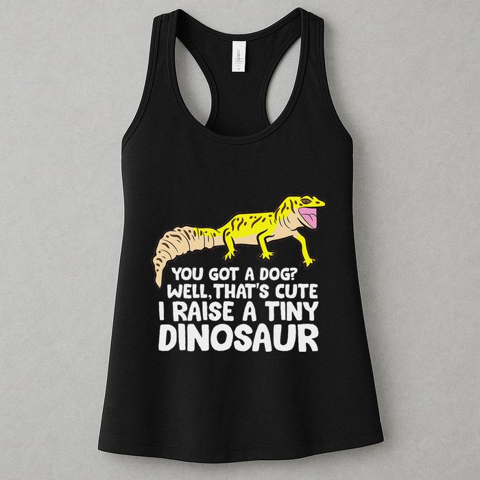 Leopard Gecko Owner I Raise A Tiny Leopard Gecko Womens Tank Top